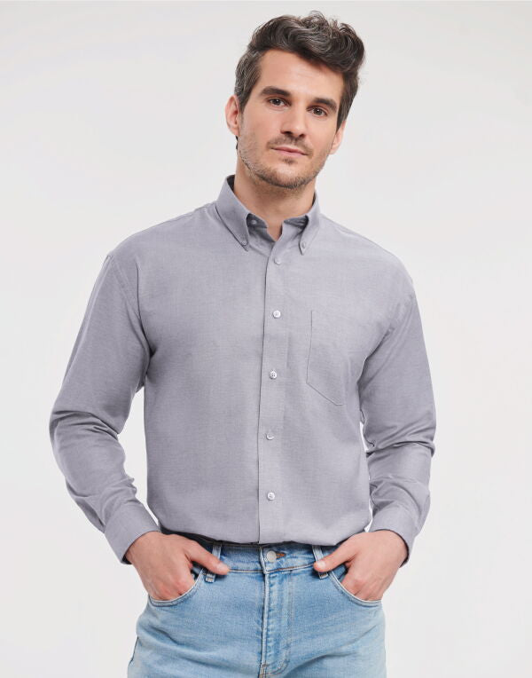 Russell Collection - Men's Long Sleeve Classic Oxford Shirt - 932M