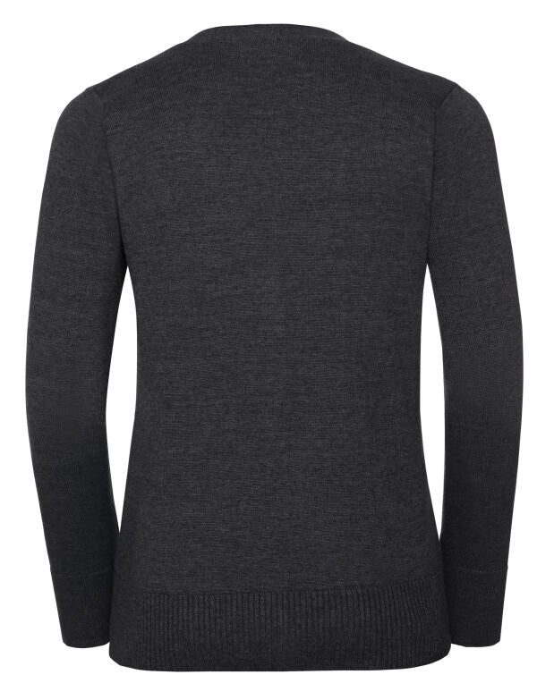 Russell Collection - Ladies' V-Neck Knitted Cardigan - 715F