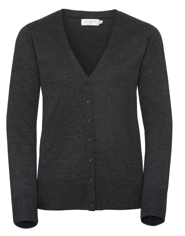 Russell Collection - Ladies' V-Neck Knitted Cardigan - 715F
