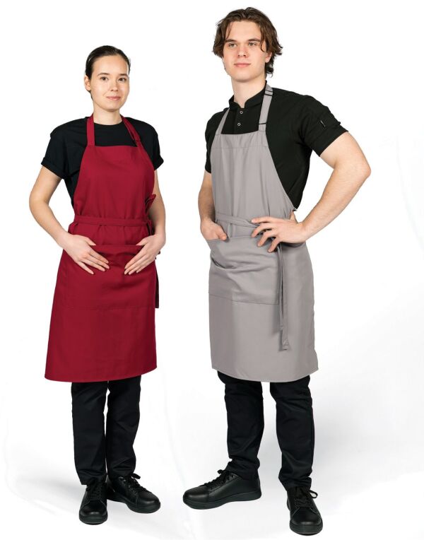 Dennys Recycled Bib Apron With Pocket - DP210