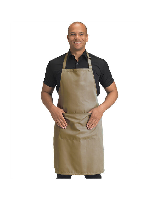 Dennys Recycled Bib Apron With Pocket - DP210