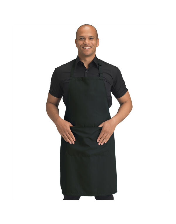 Dennys Recycled Bib Apron With Pocket - DP210