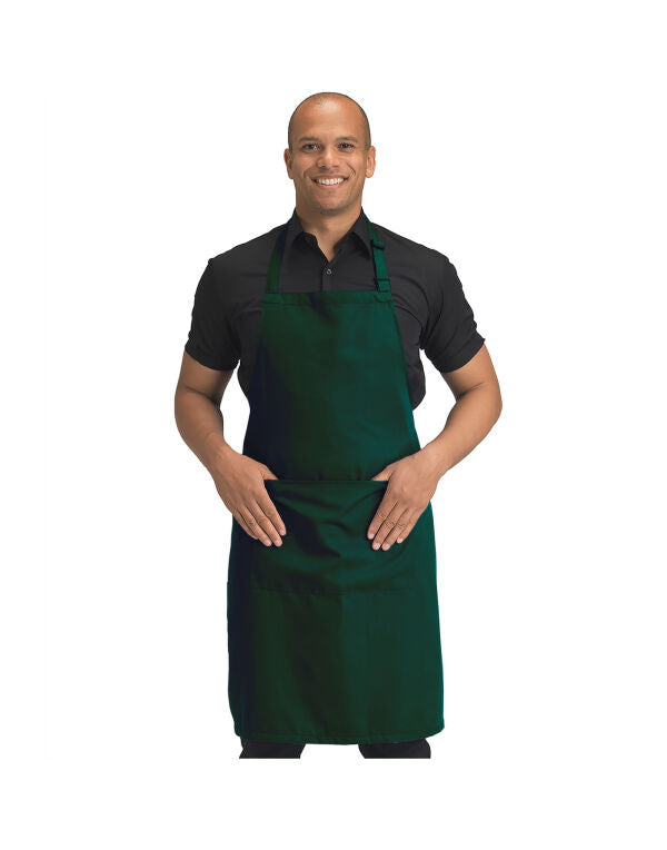 Dennys Recycled Bib Apron With Pocket - DP210