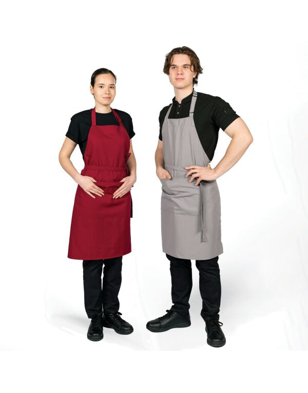 Dennys Recycled Bib Apron With Pocket - DP210