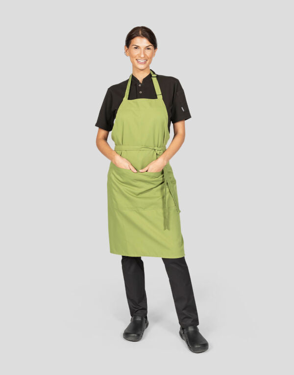 Dennys Recycled Bib Apron With Pocket - DP210