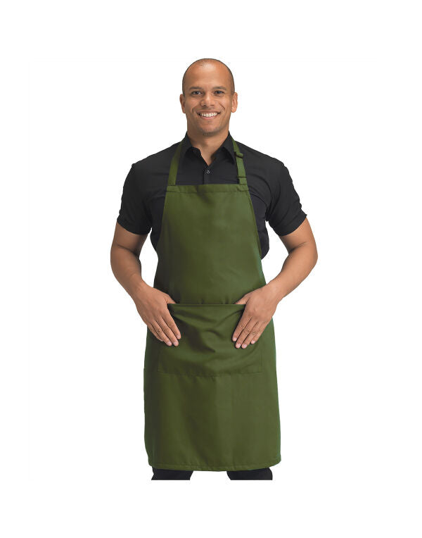 Dennys Recycled Bib Apron With Pocket - DP210