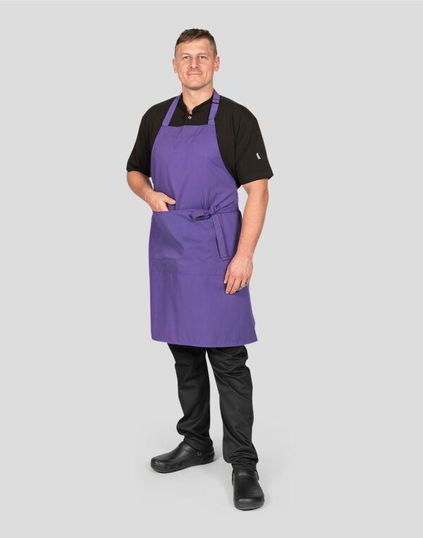 Dennys Recycled Bib Apron With Pocket - DP210