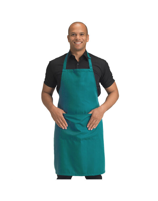 Dennys Recycled Bib Apron With Pocket - DP210
