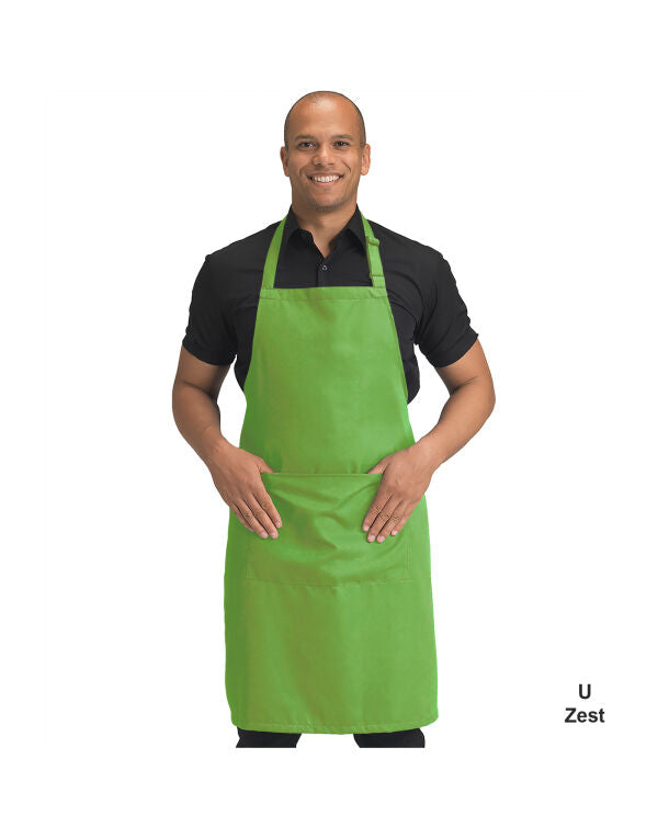 Dennys Recycled Bib Apron With Pocket - DP210