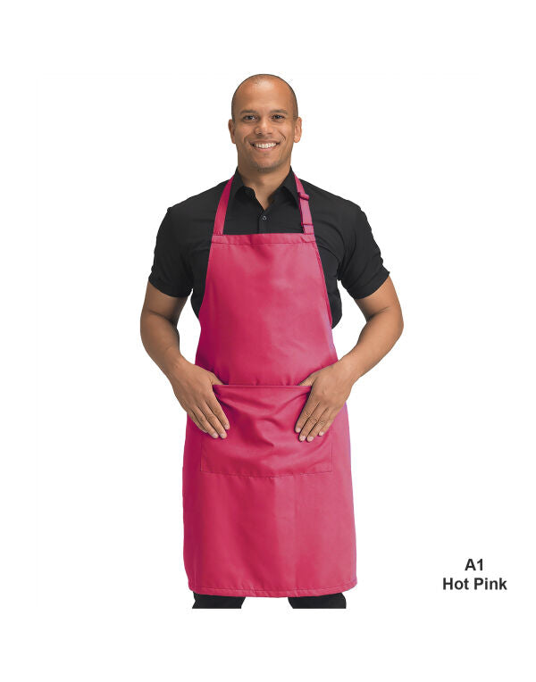 Dennys Recycled Bib Apron With Pocket - DP210