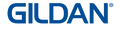 Gildan logo in blue on a white background